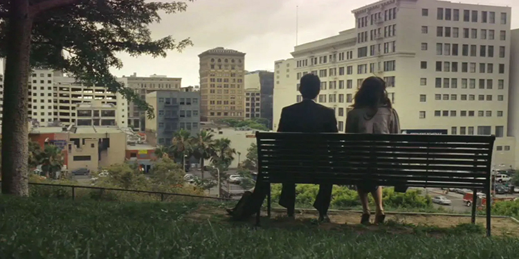 Scene from "500 Days of Summer" in Grand Park