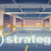 Illustration of parking garage